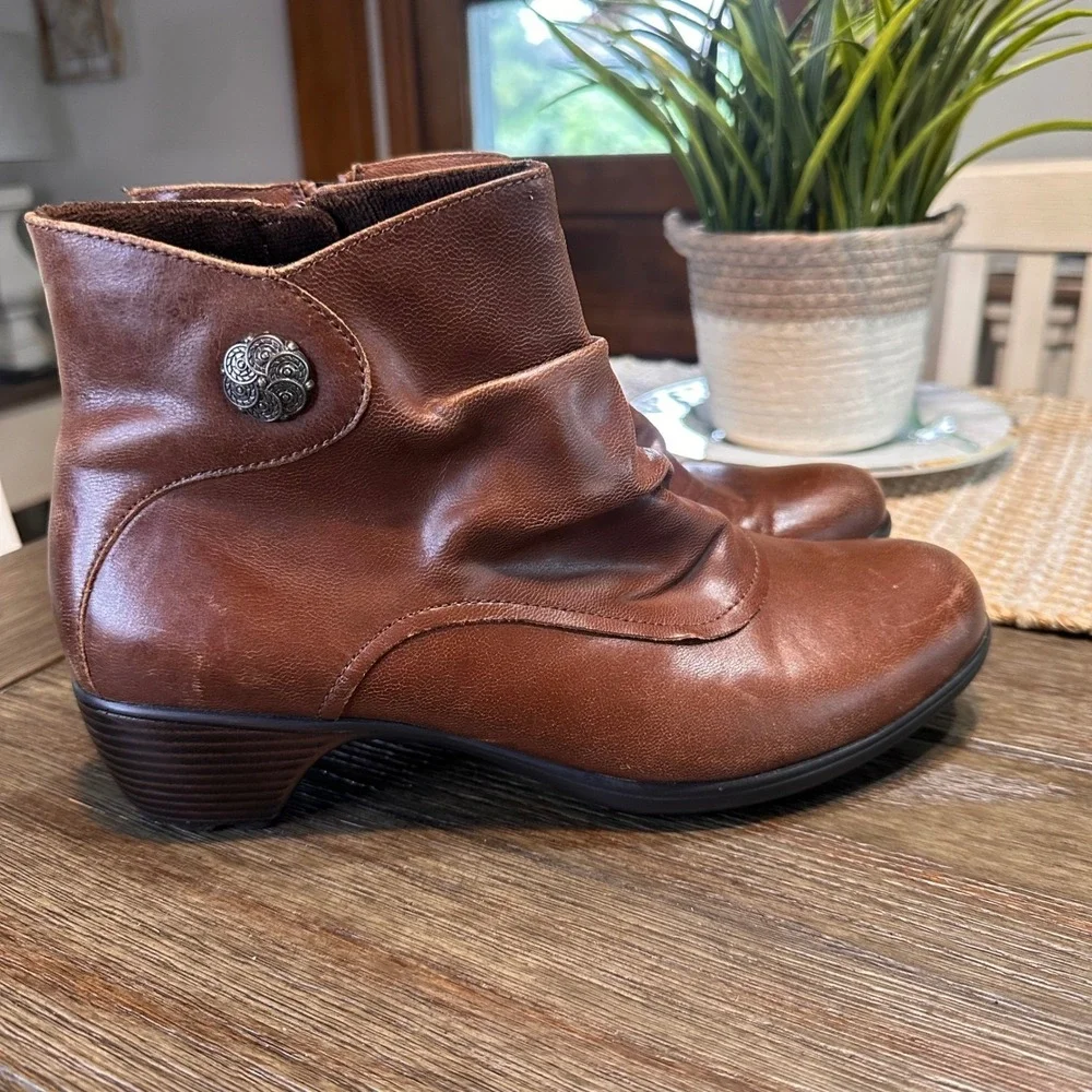 Romika Made‎ in Germany Distressed Leather Ankle Boots Comfort Size 41/ US 10